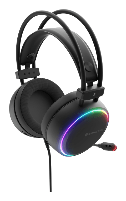 Auricular Genesis Neon 613 G2 2.0 RGB Negro Gaming — imagen 1
