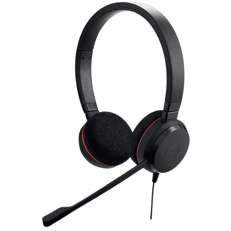 Auricular Jabra Evolve 20 MS Stereo 4999-823-109 Negro Microfono Alambrico USB-A — imagen 1