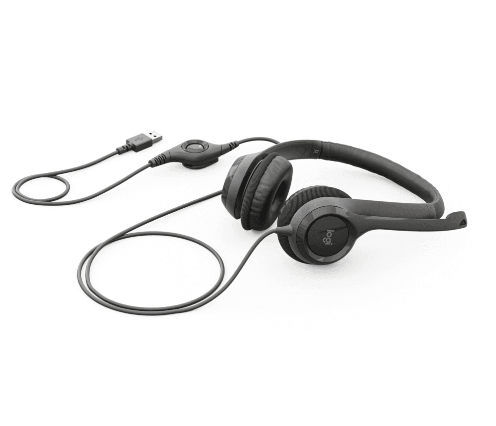 Auricular Logitech H390 Negro Alámbrico Con Micrófono — imagen 1