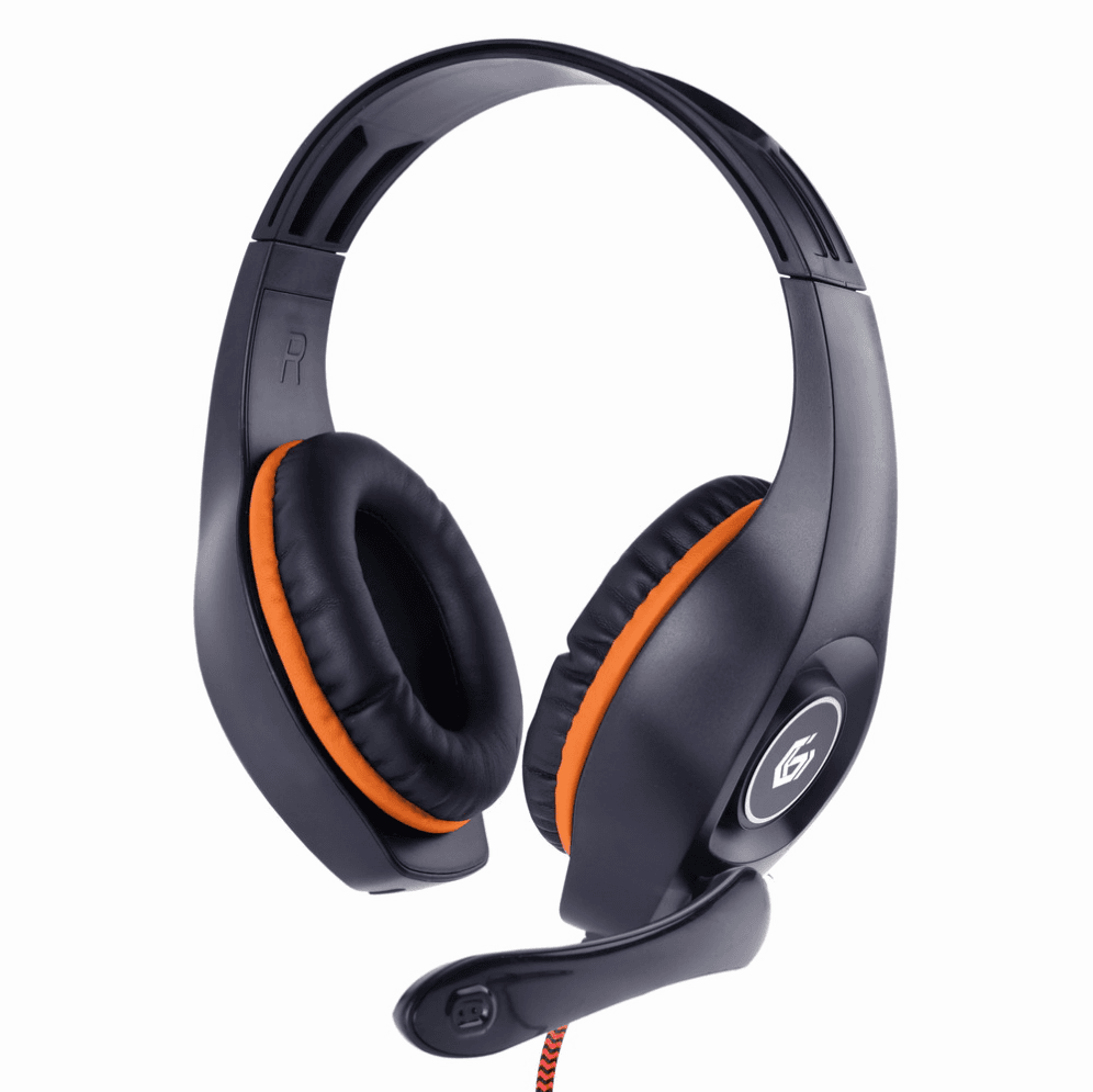 Auriculares Gaming Gembird GHS-05-O Naranja Negro Microfono Alambrico Jack 3.5mm — imagen 1
