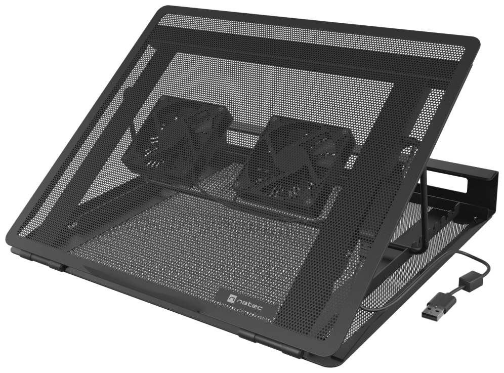 BASE REFRIGERADORA NATEC TERN 2 PLUS PORTATILES 12.1"-17.3" CON 2 VENTILADORES — imagen 1