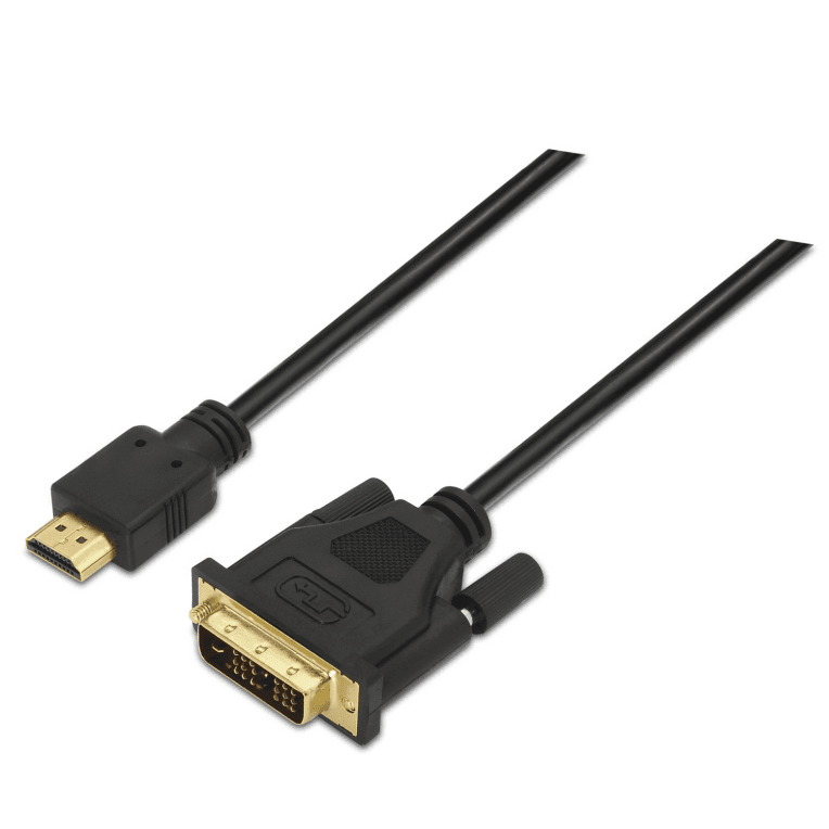 Cable Aisens DVI A HDMI DVI18 1 M-HDMI A M Negro 1.8m — imagen 1
