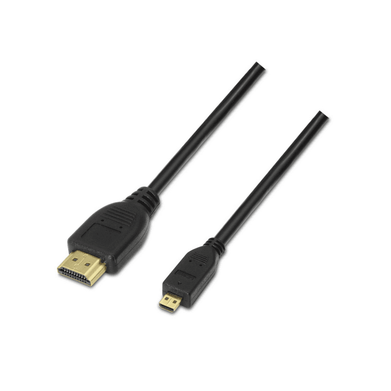 Cable Aisens Micro Hdmi Alta Velocidad A/M-D/M Negro 1.8M — imagen 1