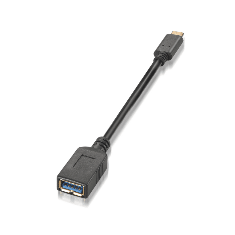 Cable Aisens USB 3.1 Gen1 5Gbps 3A Tipo USB-C/M-A/H 15cm Negro — imagen 1