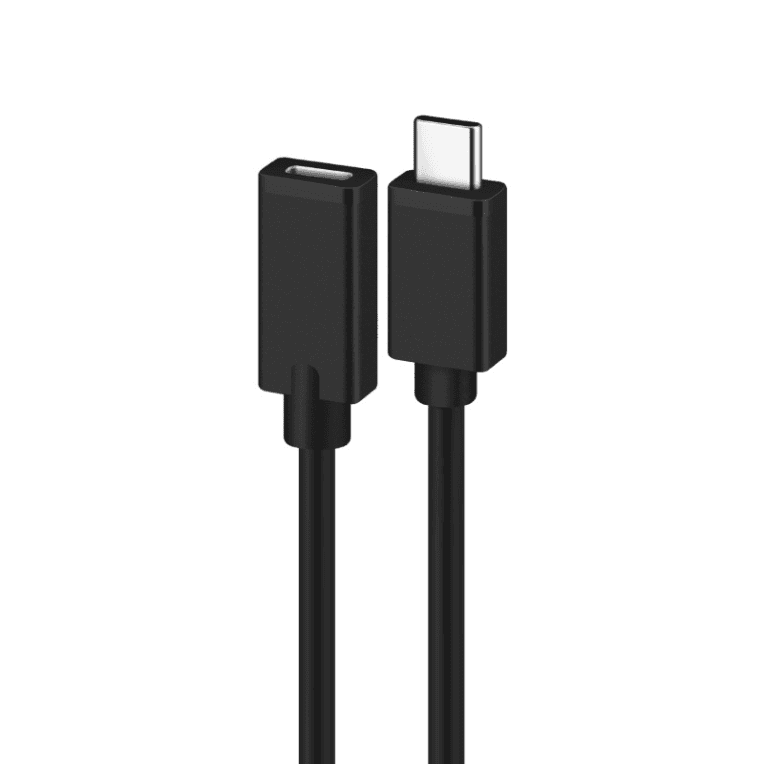 Cable Alargador Ewent USB 2.0 USB-C Macho a USB-C Hembra 1.8m Negro — imagen 1