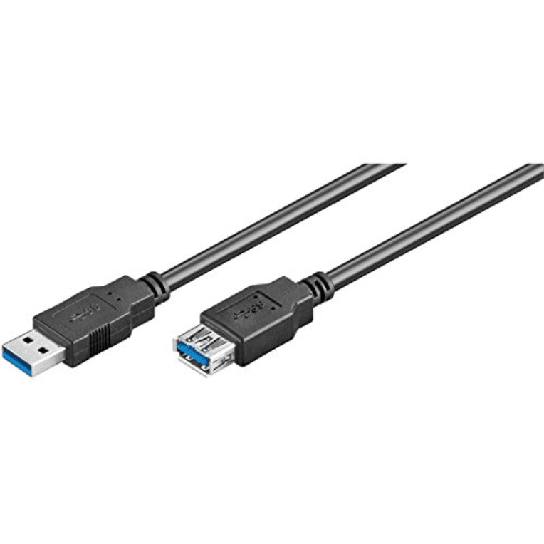 Cable Alargador Ewent USB 3.2 USB-A Macho a USB-A Hembra 1m Negro — imagen 1