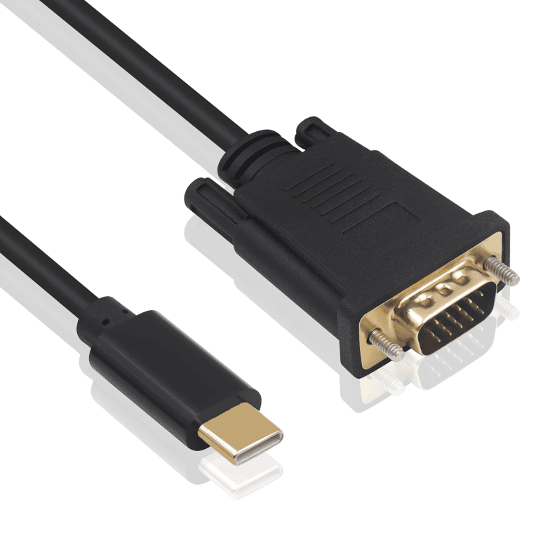 Cable Convertidor Ewent USB-C A VGA Macho 1080p/60Hz 1.8m — imagen 1