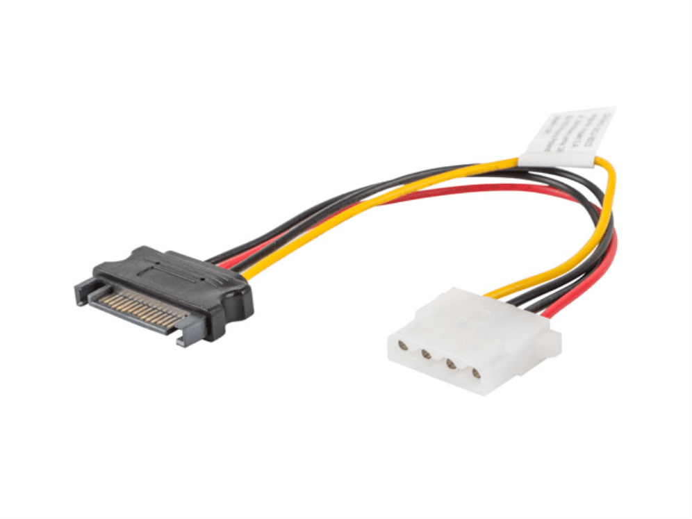 Cable de Alimentación Lanberg Molex Hembra/SATA Macho 15cm
