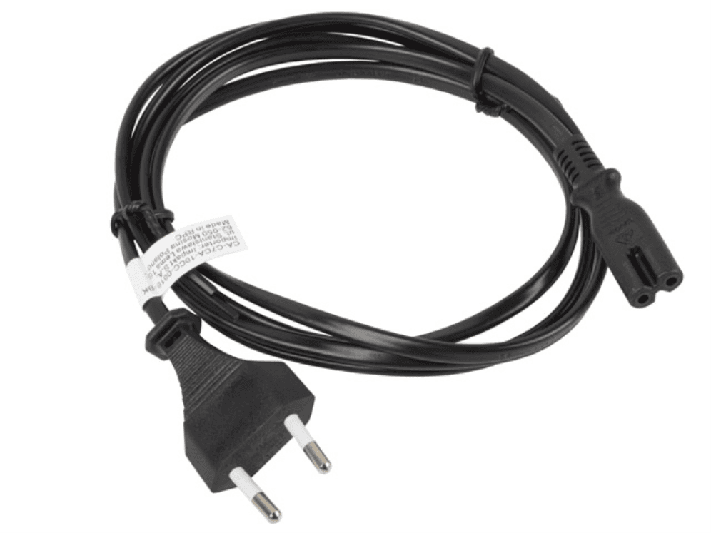 Cable de Alimentación Lanberg Ocho CEE 7/16 a IEC320 C7 Euro (Radio) Negro 1.8 M — imagen 1