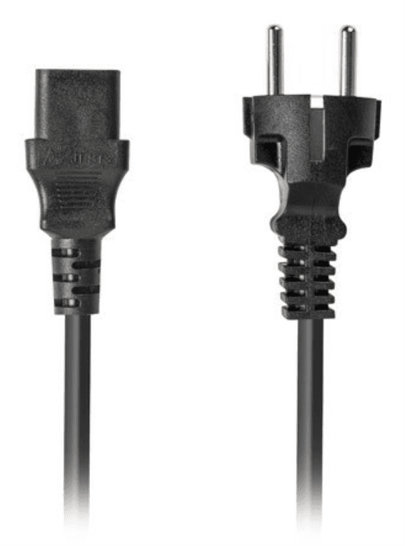 Cable de Alimentación Lanberg Schuko CEE 7/7 a IEC320 C13 1.8M VDE Recto — imagen 1