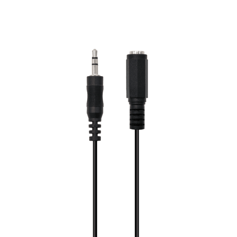 Cable de Audio Ewent Estereo Jack 3,5mm Macho a 3,5mm Hembra 2m — imagen 1