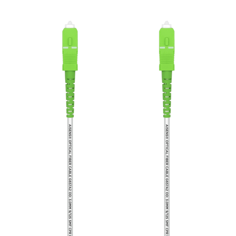 Cable de Fibra Óptica Aisens A152-0493 G657A2 3.0 9/125 SMF Simplex LSZH SC APC 1.0M — imagen 1