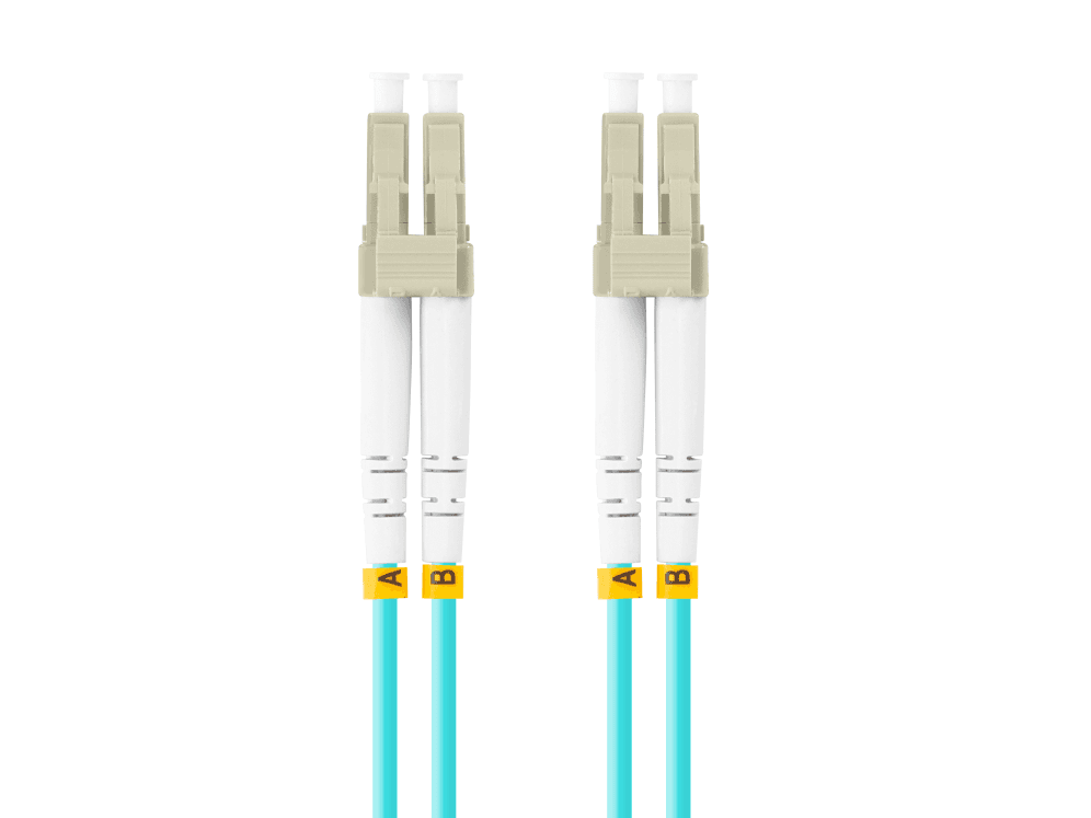 Cable de Fibra Óptica Lanberg 3M Multi LC/UPC-LC/UPC Duplex OM3 50/125 LSZH Azul — imagen 1