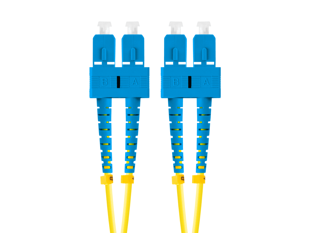 Cable de Fibra Óptica Lanberg FO-SUSU-SD11-0020-YE 2m Mono Sc/Upc-Sc/Upc Duplex G657A1 Lszh Amarillo — imagen 1