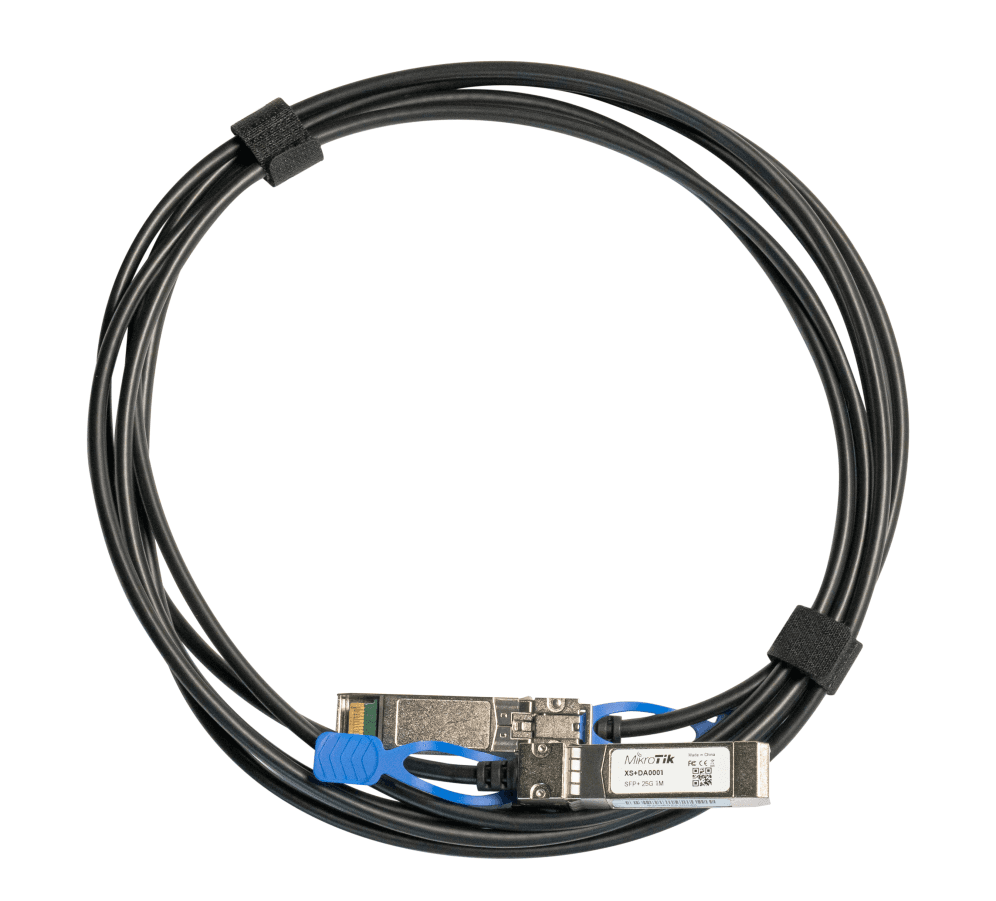 Cable de Fibra Óptica Mikrotik XS+DA0001 Direct Attach SFP28 25G 1 Metro — imagen 1