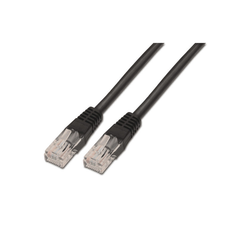 Cable de Red Aisens Latiguillo RJ45 Cat.6 UTP AWG24 Negro 0.5m — imagen 1