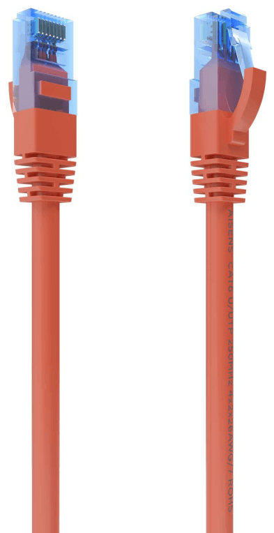 Cable de Red Aisens Latiguillo RJ45 Cat.6 UTP AWG26 Rojo 0.75m — imagen 1