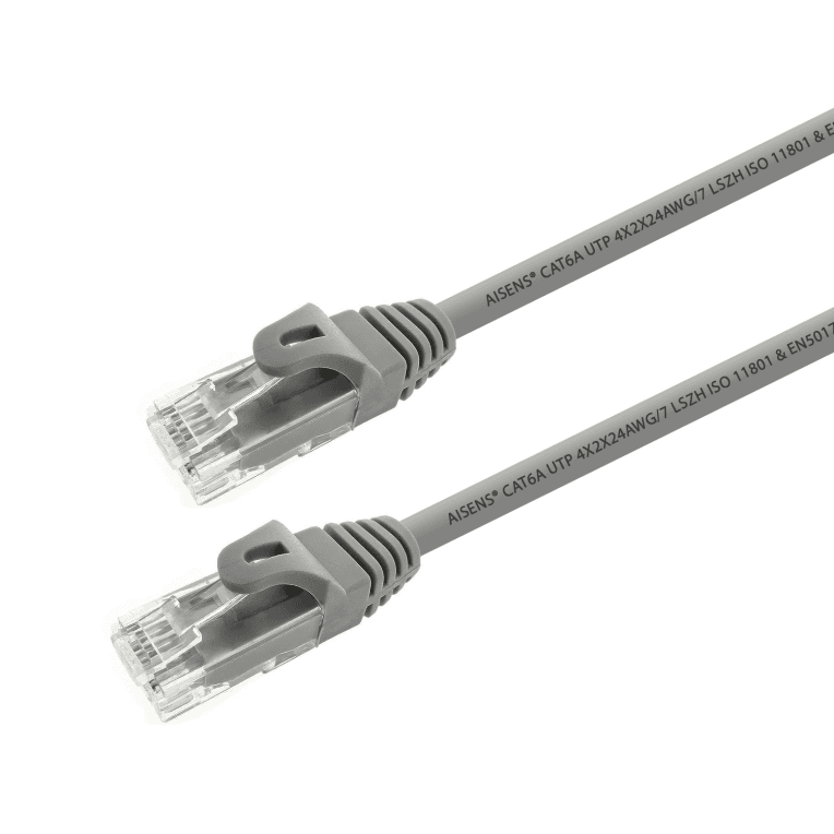 Cable de Red Aisens Latiguillo RJ45 LSZH Cat.6a UTP AWG24 1.0m Gris — imagen 1