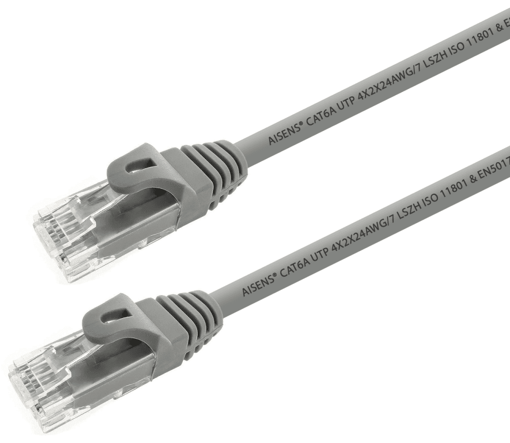 Cable de Red Aisens Latiguillo RJ45 LSZH Cat.6A UTP AWG24 2.0M Gris — imagen 1