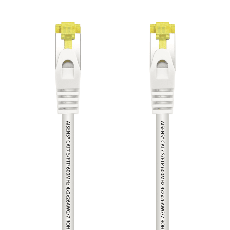 Cable de Red Aisens Latiguillo RJ45 LSZH Cat.7 SFTP PIMF 1.0m Blanco — imagen 1