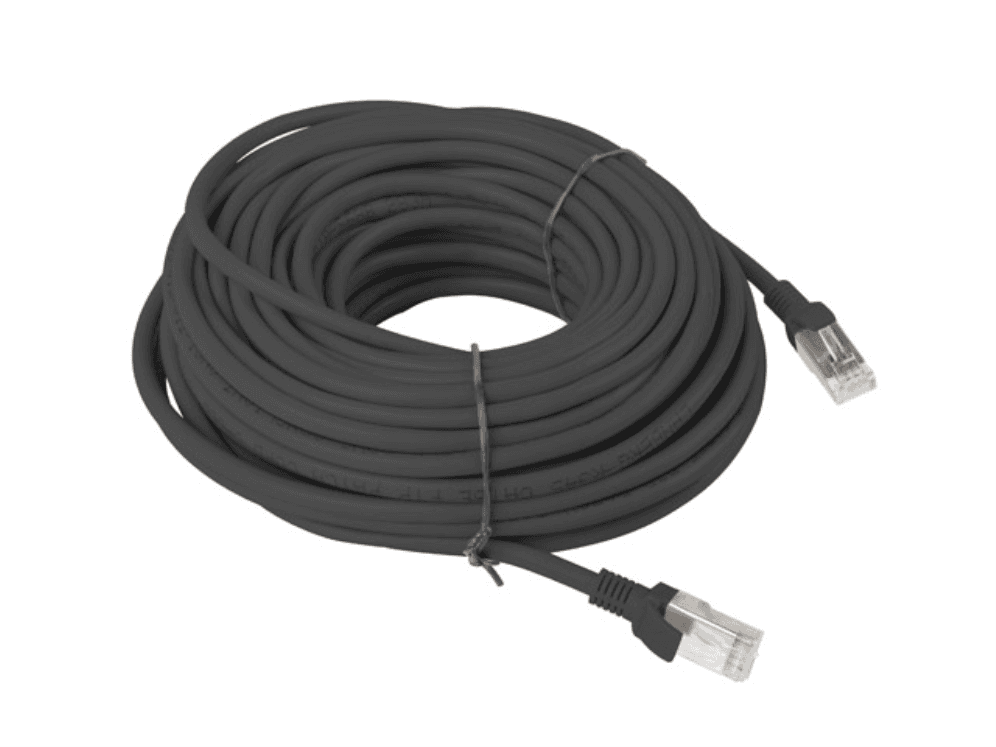 Cable de Red Lanberg Latiguillo Cat.6 UTP 20m Negro Fluke Passed — imagen 1