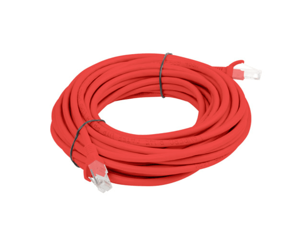 Cable de Red Lanberg Latiguillo Cat.6 UTP 5M Rojo Fluke Passed — imagen 1