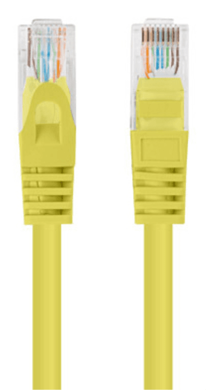 Cable de Red Lanberg Latiguillo Cat.6 UTP 7.5m Amarillo Fluke Passed — imagen 1