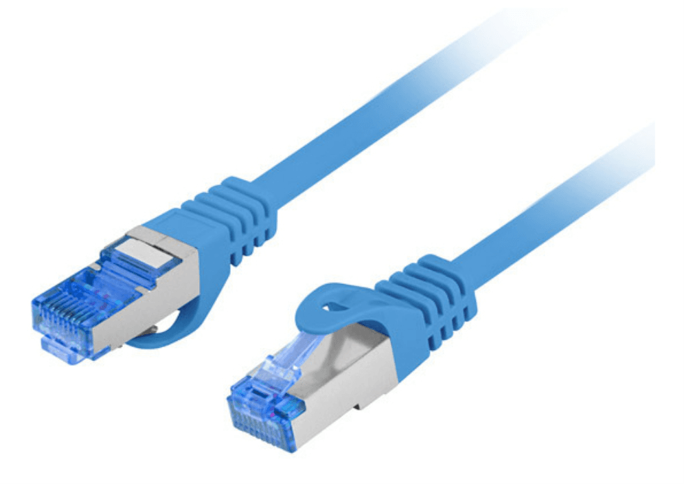 Cable de Red Lanberg Latiguillo Cat.6A S/FTP LSZH CCA 5m Azul Fluke Passed — imagen 1