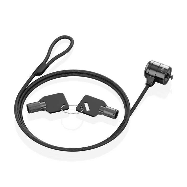 Cable de Seguridad para Portátil Aisens Cerradura Llave 1.5m — imagen 1