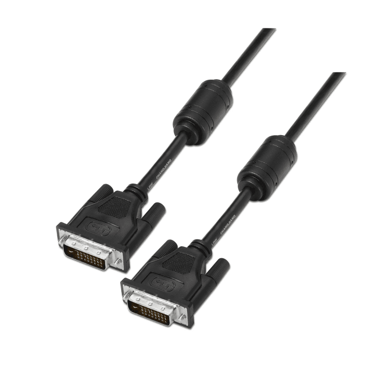 Cable DVI-D Aisens macho 24+1 Pines macho Dual Link 1.8m — imagen 1