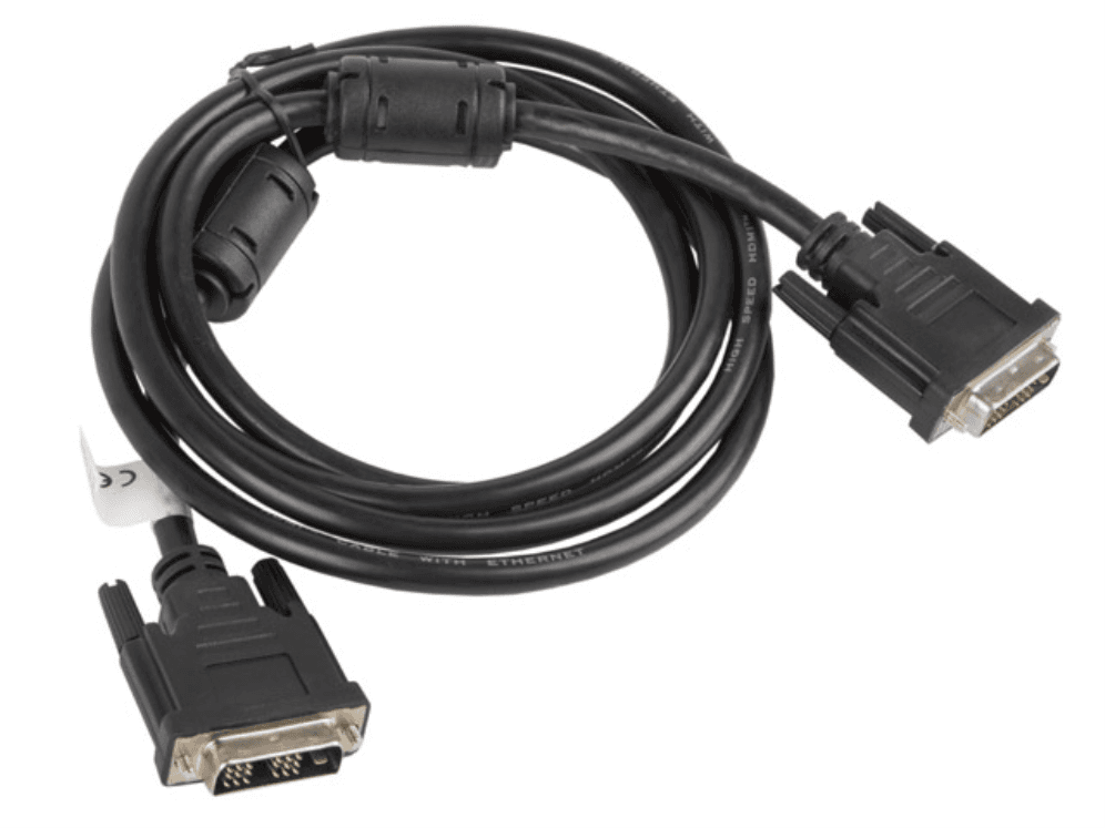 Cable DVI-D Lanberg macho 18+1 Pines macho single Link 1.8m — imagen 1