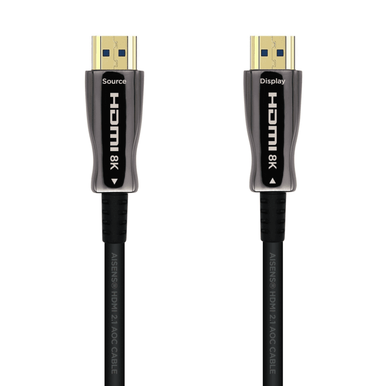 Cable Hdmi Aisens V2.1 Optico Activo AOC 8K60Hz M/M 30M Negro — imagen 1