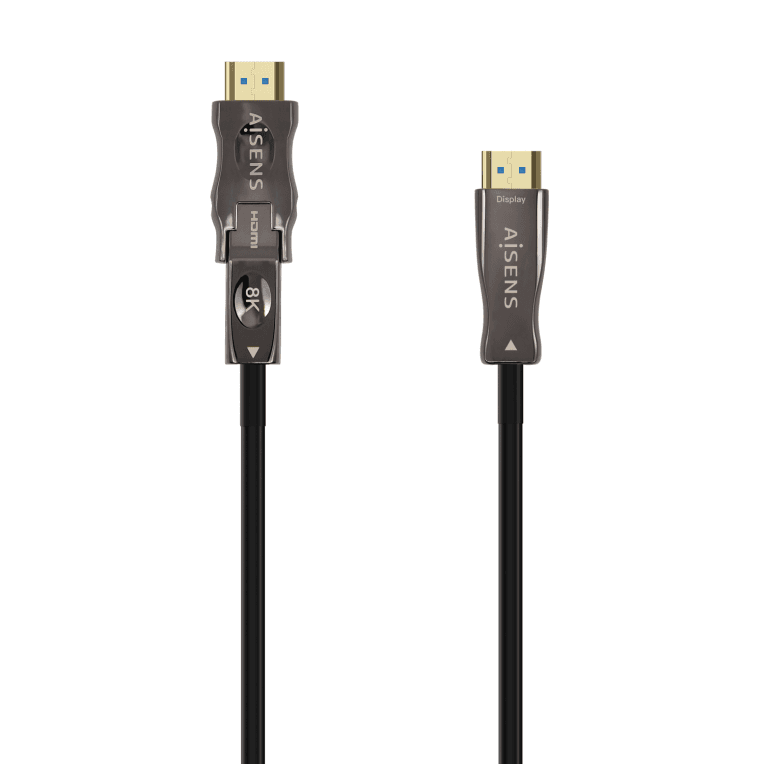 Cable Hdmi Aisens V2.1 Optico Activo AOC Desmontable 8K60Hz M/M 15M Negro — imagen 1