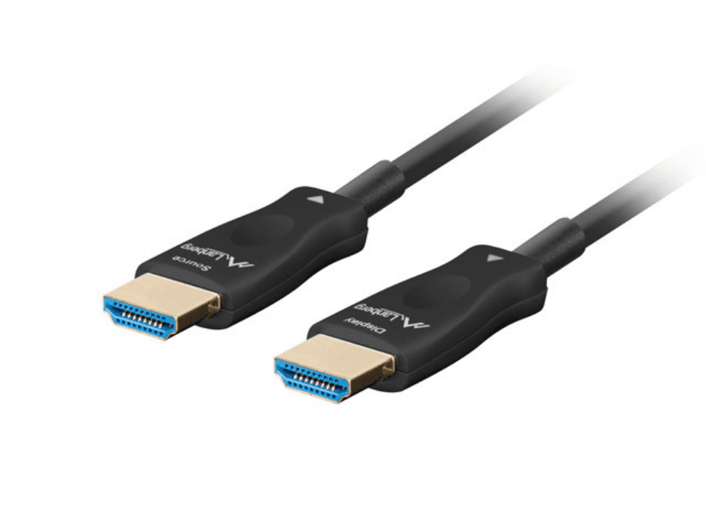Cable Hdmi Aoc Lanberg V2.1 M/M Optico Activo 8K60Hz 50M Negro — imagen 1