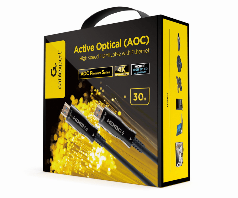 Cable HDMI Gembird Optica Activa AOC Con Ethernet 30m — imagen 1