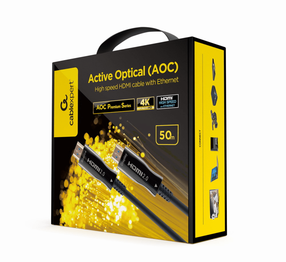 Cable HDMI Gembird Optica Activa AOC Con Ethernet 50m — imagen 1