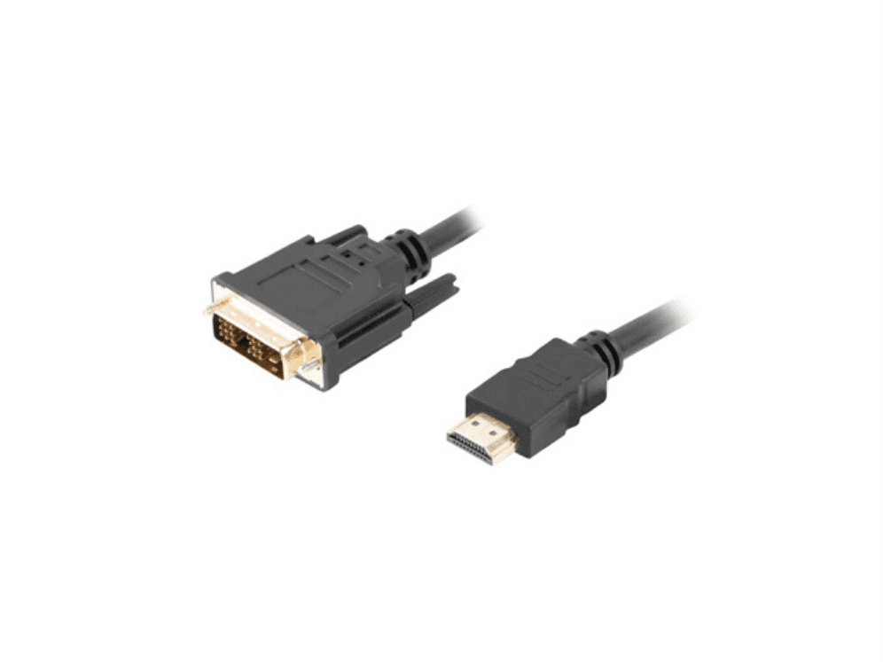 Cable HDMI Lanberg Macho a DVI-D Macho Single Link 1.8m Negro