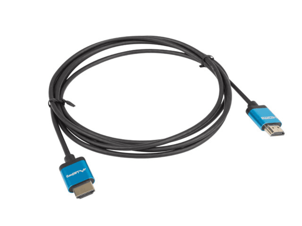 Cable Hdmi Lanberg Macho Macho V2.0 4K Slim 1M Negro — imagen 1
