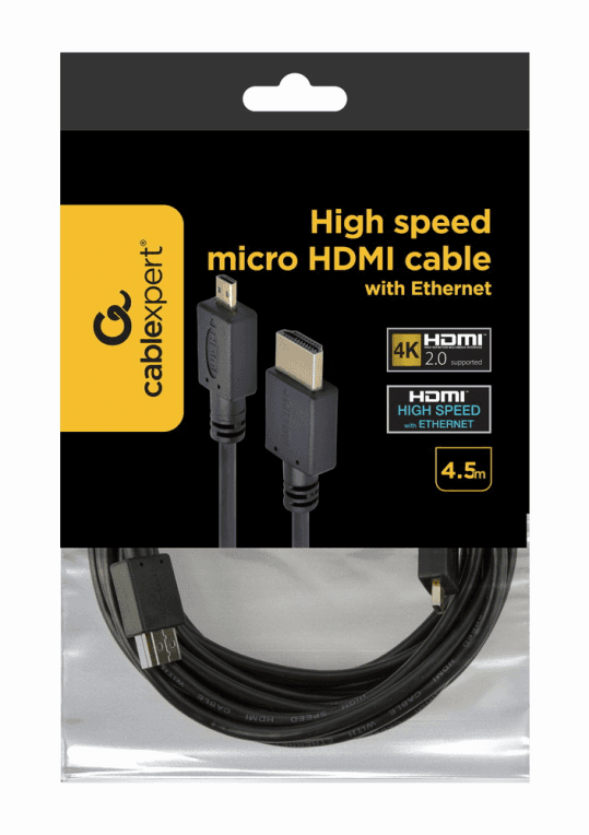 Cable HDMI/Micro HDMI Gembird Macho Macho 4.5m Gold — imagen 1