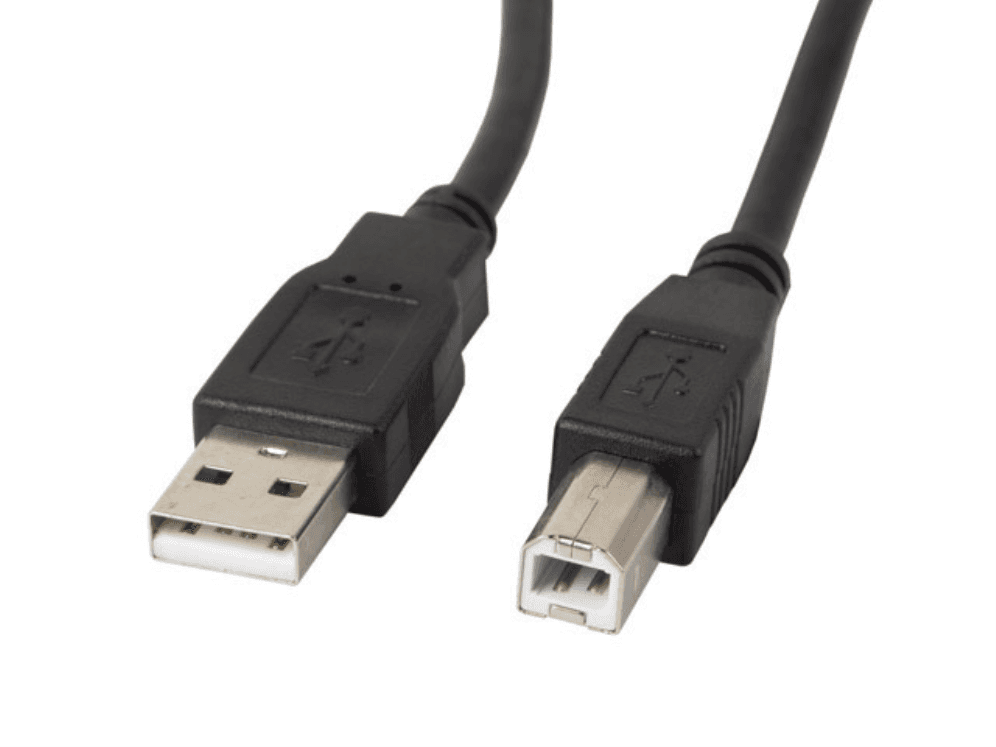 Cable Lanberg Impresora USB Macho a USB Macho Negro 0.5m — imagen 1