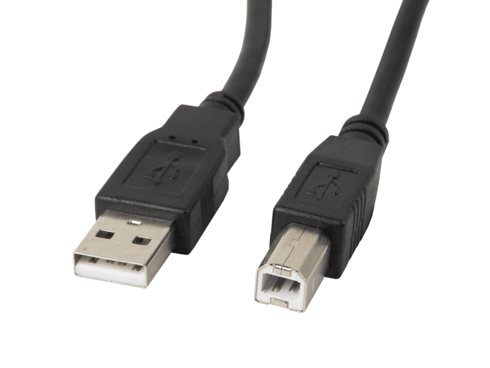 Cable Lanberg Impresora USB Macho a USB Macho Negro 1m — imagen 1
