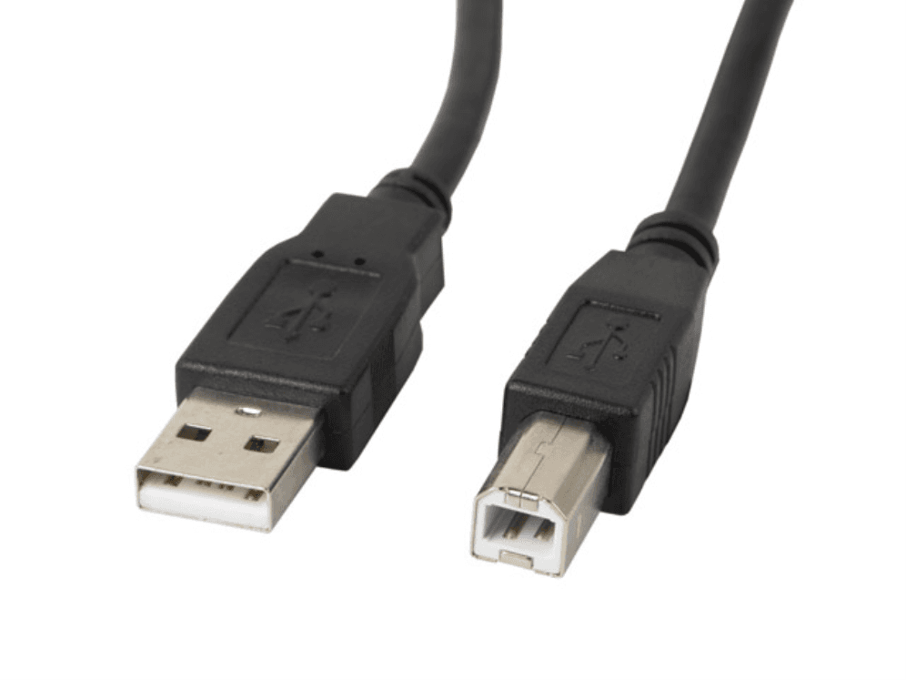 Cable Lanberg Impresora USB Macho a USB Macho Negro 3m — imagen 1