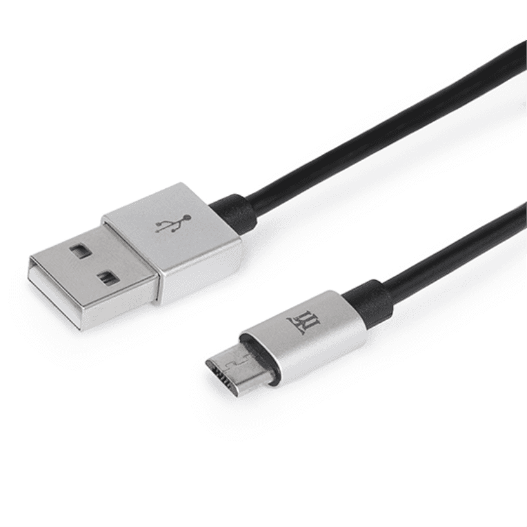 Cable Maillon Premium Micro USB 2.4 Aluminio Plateado 1m — imagen 1