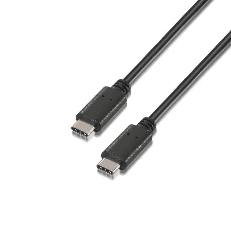 Cable o Adaptador USB Aisens USB 2.0 3A Tipo USB-C M-USB-C M Negro 3.0m — imagen 1