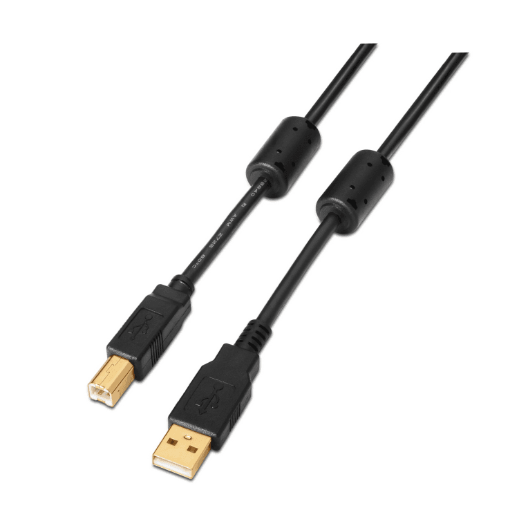 Cable o Adaptador USB Aisens USB 2.0 Impresora Alta Calidad Ferrita A/M-B/M 3.0m — imagen 1