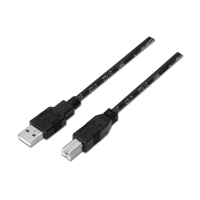 Cable o Adaptador USB Aisens USB 2.0 Impresora Tipo A M-B M Negro 3.0m — imagen 1