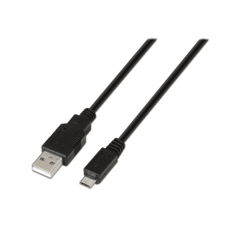 Cable o Adaptador USB Aisens USB 2.0 Tipo A M-Micro B M Negro 0.8m — imagen 1
