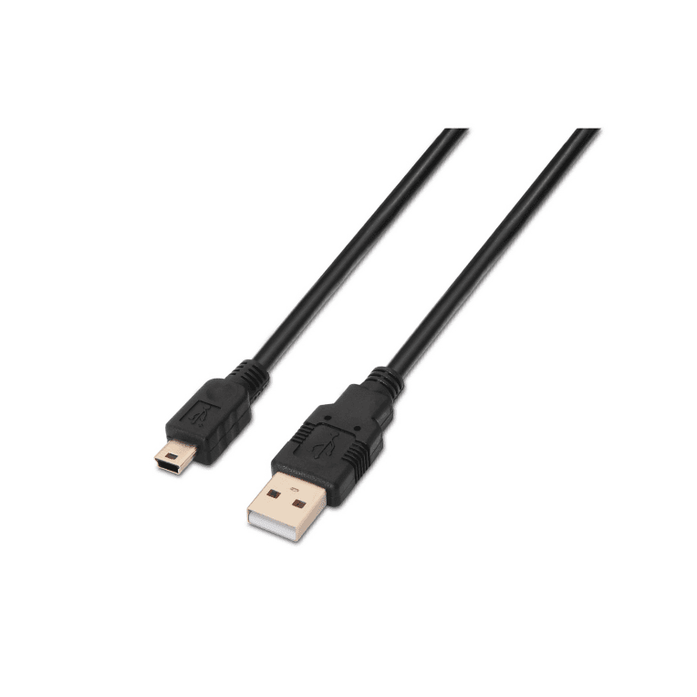 Cable o Adaptador USB Aisens USB 2.0 Tipo A/M-Mini B/M Negro 0.5M — imagen 1