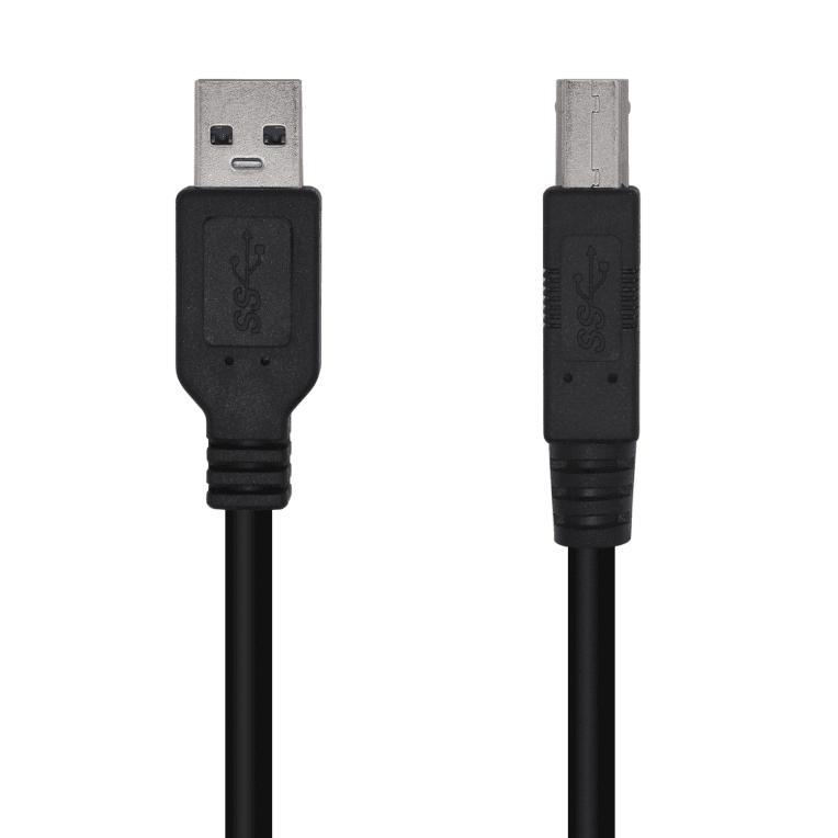 Cable o Adaptador USB Aisens USB 3.0 Impresora Tipo A/M-B/M Negro 2.0M — imagen 1