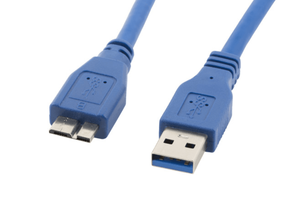 Cable o Adaptador USB Lanberg USB 3.0 a Micro USB 0.5m Azul — imagen 1